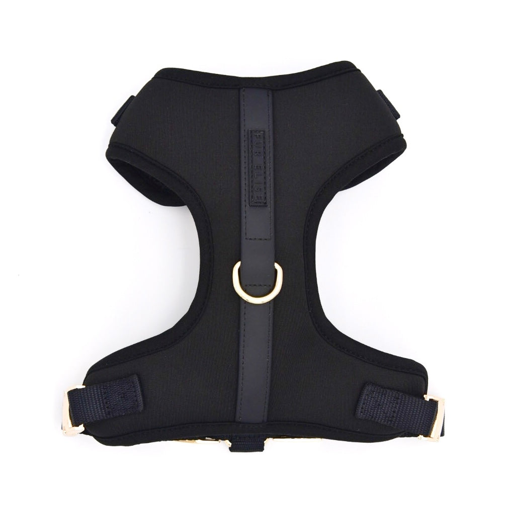 PetWell Essentials Dog Walk Set – Collar, Harness, Leash & Poo Pouch | Noir