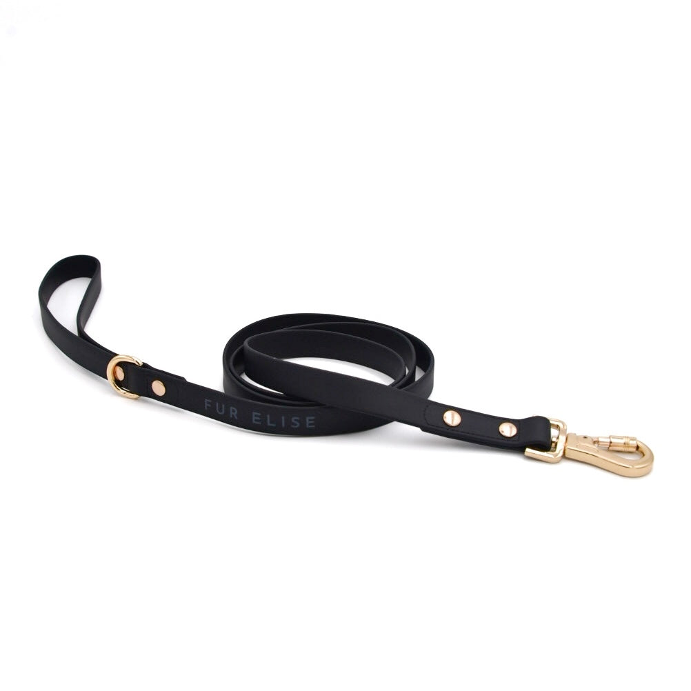 PetWell Essentials Dog Walk Set – Collar, Harness, Leash & Poo Pouch | Noir