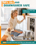 PetWell 3-Gallon Stainless Steel Dog Water Fountain – 7-Layer Filter, Low-Noise | Large Dogs & Multi-Pet Homes